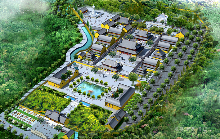 古建設(shè)計施工，為寺廟大雄寶殿營造莊嚴(yán)氛圍