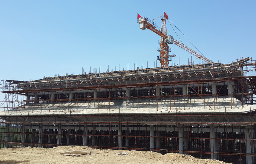 寺院建筑工程施工現(xiàn)場(chǎng) 寺院建筑工程施工現(xiàn)場(chǎng)