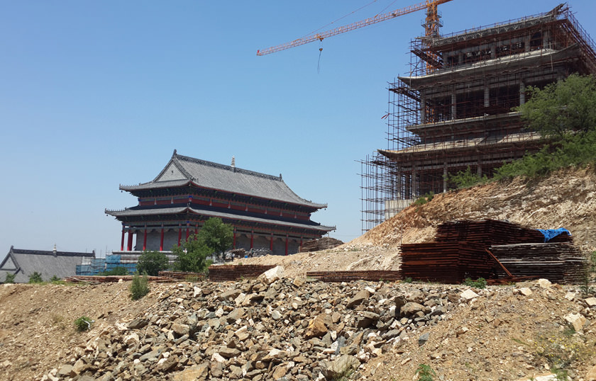 寺院建筑工程施工現(xiàn)場(chǎng) 寺院建筑工程施工現(xiàn)場(chǎng)